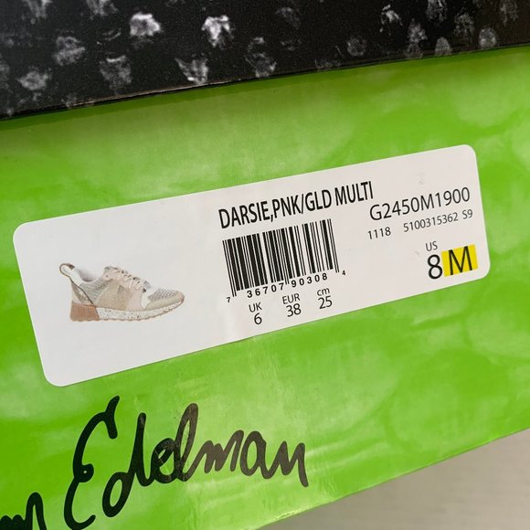 Sam Edelman Darsie Colorblock Colorful Pastel Textured Casual Style Sneaker 8 - Picture 13 of 13